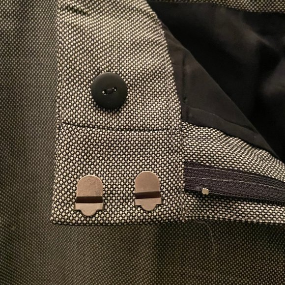 Ann Taylor Loft Women’s Grey Herringbone Fully Lined Pants Size 10 - Picture 4 of 11